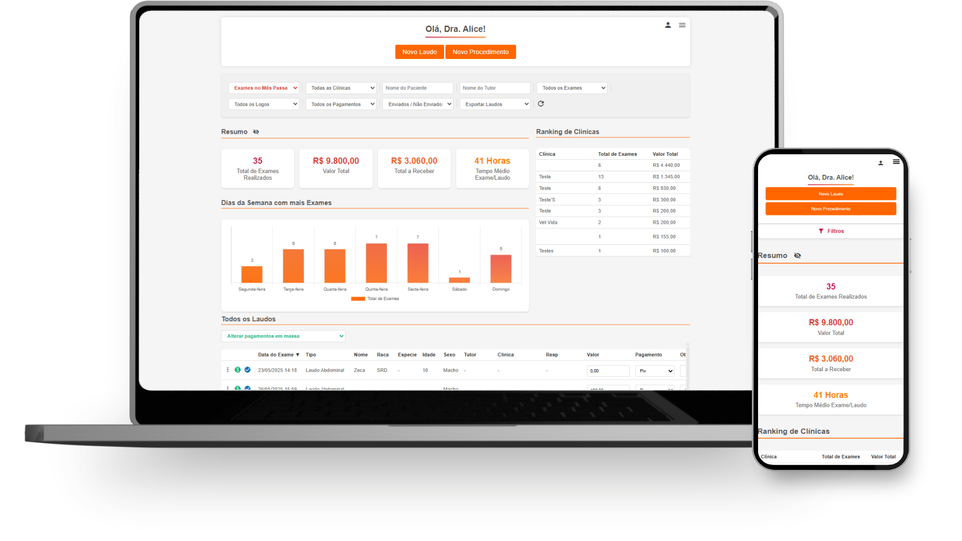 Mockup do app